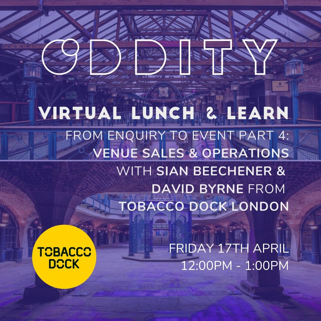 Venue sales and operations with Tobacco Dock London